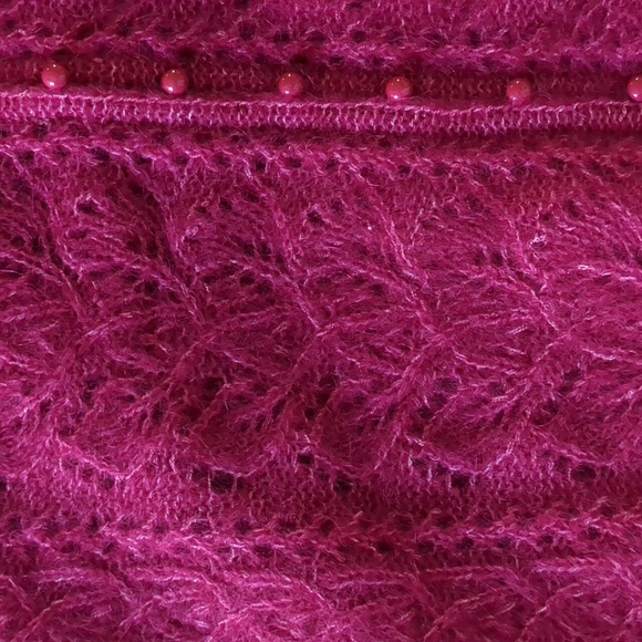 NWT Sezane Gilet Lison - Framboise jumper sweater low back with buttons - Picture 6 of 12